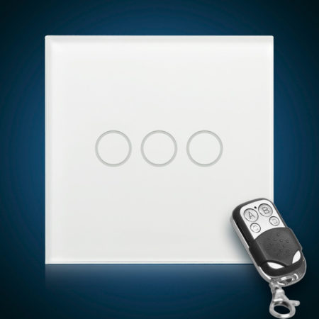 Сенсорный выключатель трехлинейный с радиоуправлением